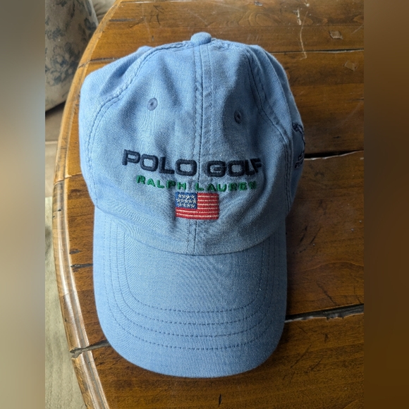 Ralph Lauren Polo Golf Blue Baseball Hat One Size - Picture 1 of 3